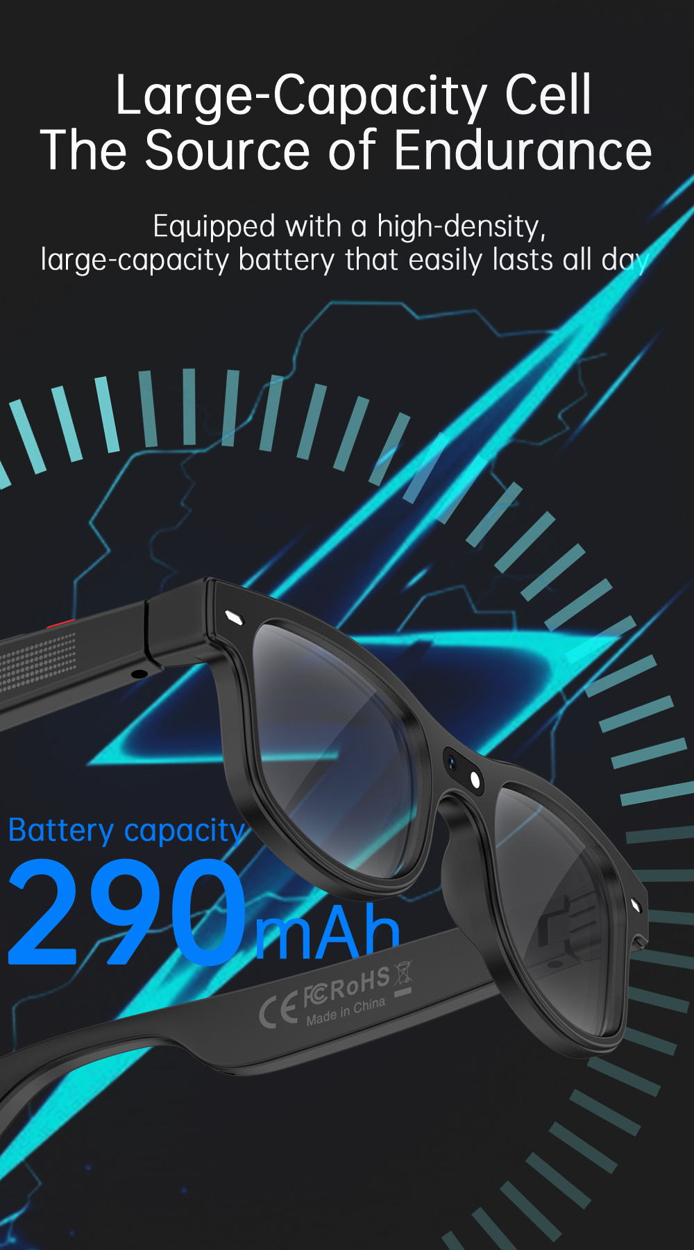 AI Smart Bluetooth Sunglasses with 8MP Camera - Image 5