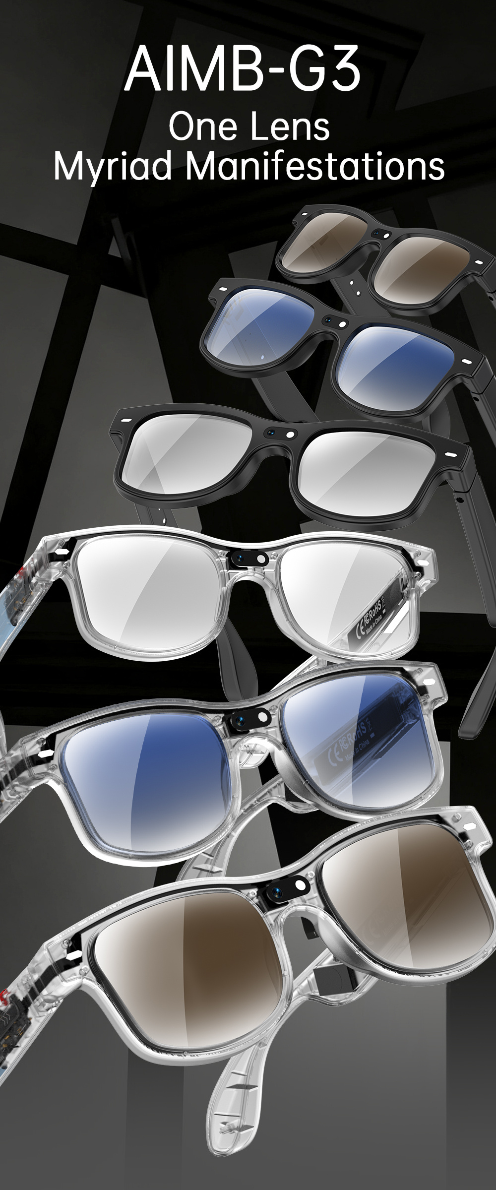 AI Smart Bluetooth Sunglasses with 8MP Camera - Image 3