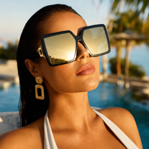 Oversized Mirror Sunglasses for Women