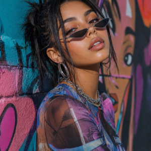 Small Frame Irregular Cat-Eye Sunglasses