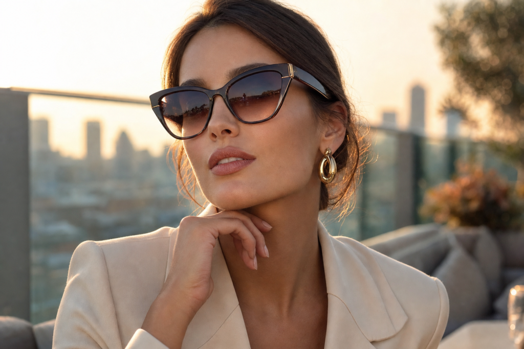 Vintage Gradient Cat-Eye Sunglasses — Designer Look