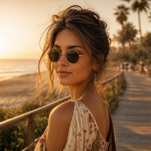 Vintage Round Polarized Sunglasses