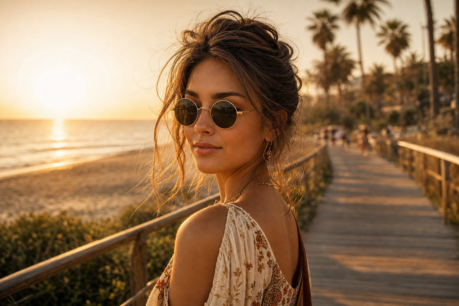 Vintage Round Polarized Sunglasses
