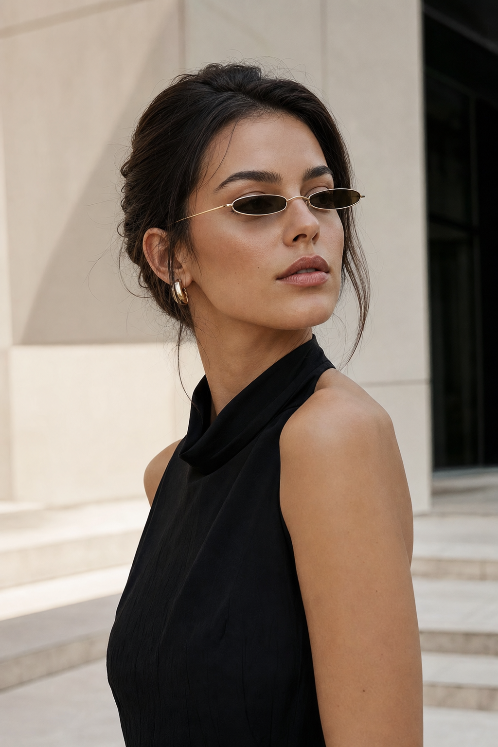 Minimalist Slim-Frame Women's Sunglasses