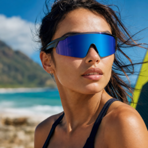Wide Shield One-Piece Sunglasses